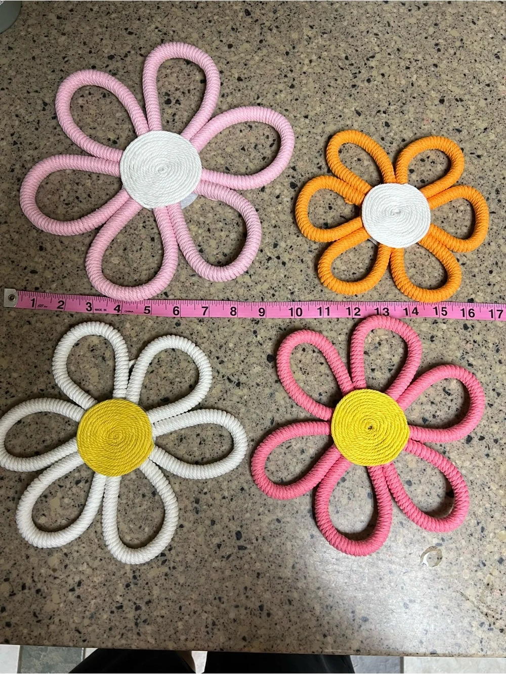 Flower Wall Decor- Set of 4
